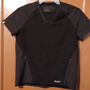 Figs x Disney Women’s Mickey Mouse V Neck Scrub Top XS BLACK Limited Edition